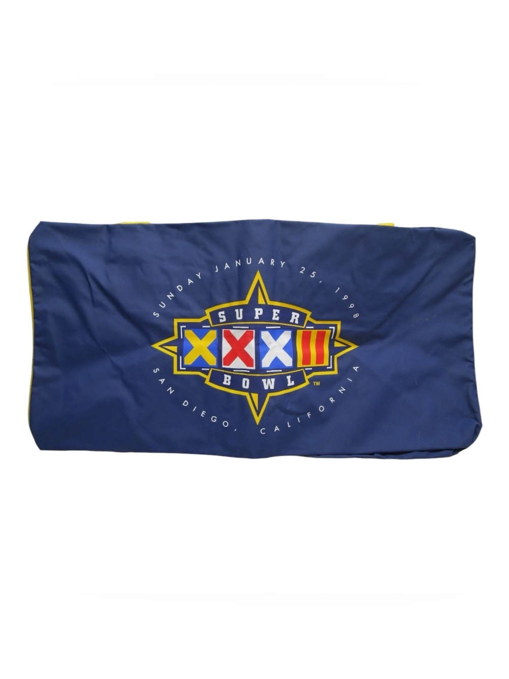 New Vtg Promo Nylon NFL Super Bowl XXXII 1998 San Diego Duffle Gym Bag 20.5"